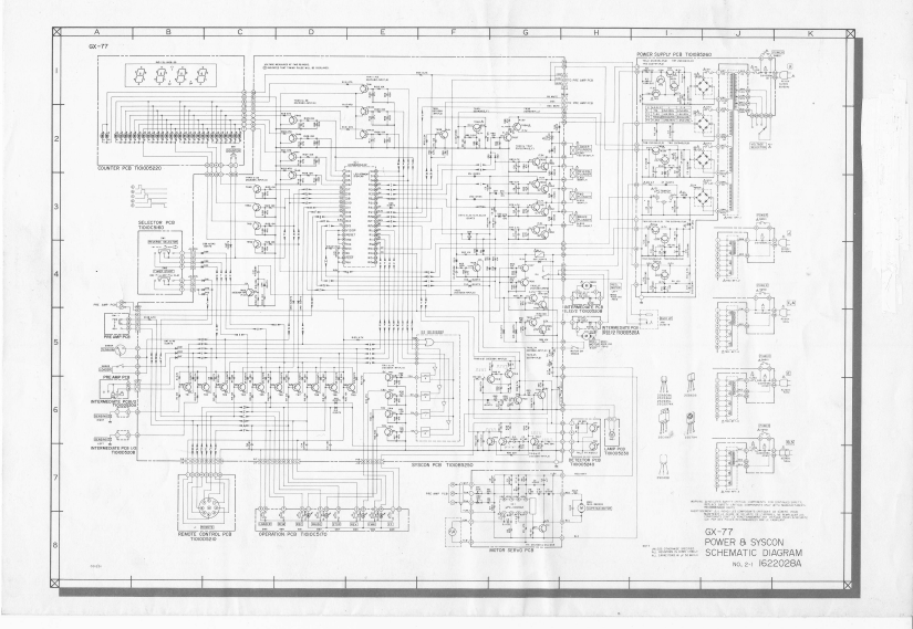AKAI GX-77 AMP Schematics