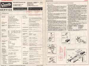 Graetz BELCANTO electronic 301 Operation Manual