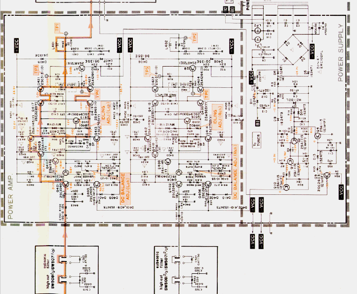 Harman Kardon Model HK490 Schematic