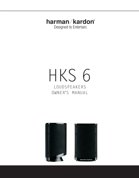 Harman Kardon HKS 6 Loudspeaker Owner's Manual