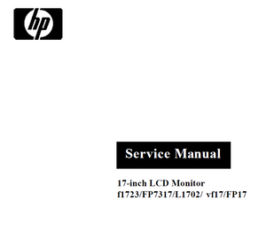 Hewlett Packard HP-FP7317 Service Manual