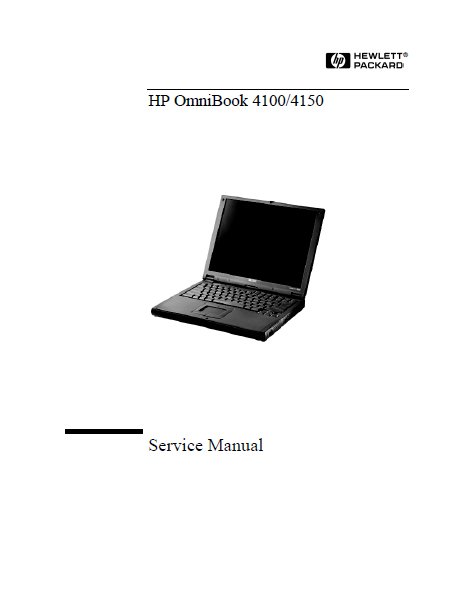 Hewlett Packard 4100-4150 OmniBook Service Manual