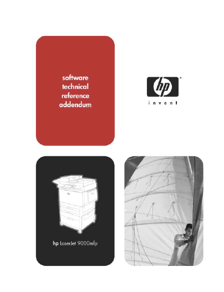 Hewlett Packard LaserJet 9000mfp software technical reference addendum Service Manual