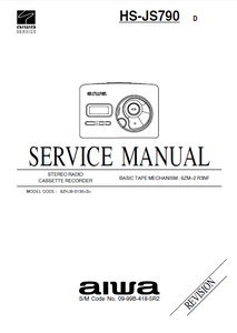 AIWA HS-JS790 Stereo Radio Cassette Recorder Service Manual