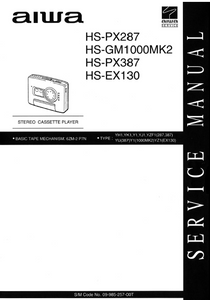 AIWA HS-PS287 Stereo Cassette Player Service Manual