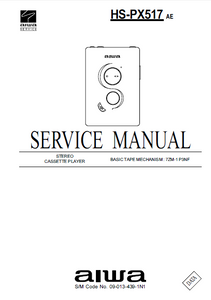 AIWA HS-PX517 AE Stereo Cassette Player Service Manual