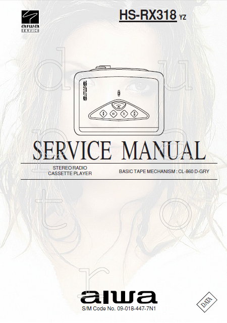AIWA HS-RX318 YZ Stereo Radio Cassette Player Service Manual