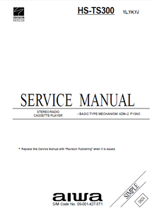 AIWA HS-TS300 Simple Stereo Radio Cassette Player Service Manual