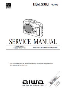 AIWA HS-TS300 Revision Stereo Radio Cassette Player Service Manual