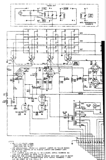 Hallicrafters Radio Transmitter BC-610 Schematics