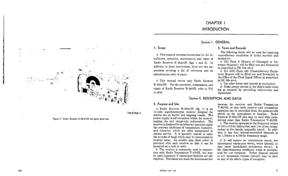 Hallicrafters Radio Receiver R-96A SR Service Manual