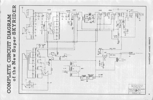 Hallicrafters Model S-3 Super Skyrider Schematic