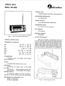 Hallicrafters Model WR-4000 Service Data