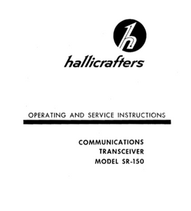 HALLICRAFTER Models SR-150 Communication Transceiver Service Manual