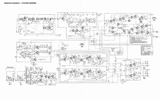 Harman Kardon Citation Fourteen Schematics