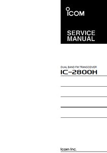 ICOM IC-2800H Dual Band FM Transceiver Service Manual