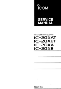ICOM IC-2GXAT FM Transceiver Service Manual