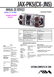 AIWA JAX-PK5 Ver.1.2 Stereo Radio Service Manual