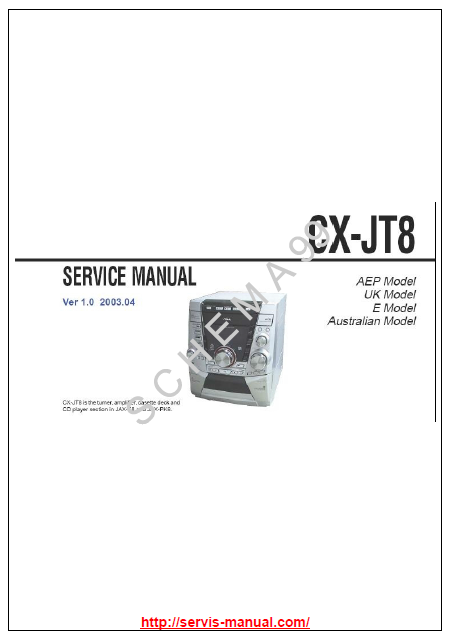 AIWA CX-JT8 Ver 1.0 Tuner Amplifier Service Manual