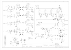 BEHRINGER KX1200 Keyboard Amp rev C Schematics