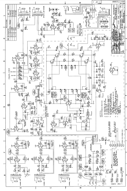 FENDER KXR 100 Schematics