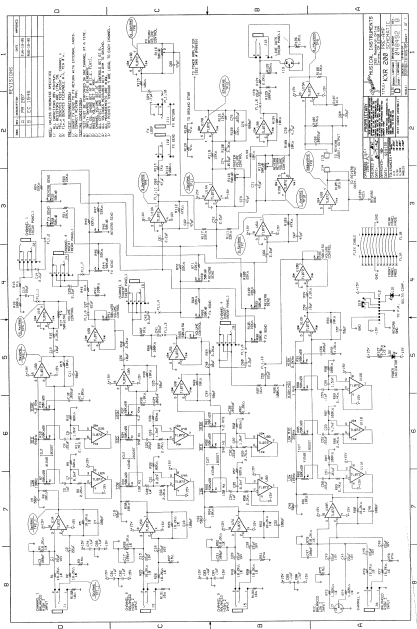 FENDER KXR 200 Pre-Amp Schematics