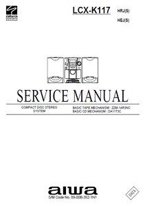 AIWA LCX-K117 Compact Disc Stereo System Service Manual