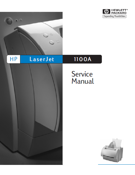 Hewlett Packard LaserJet 1100A Service Manual