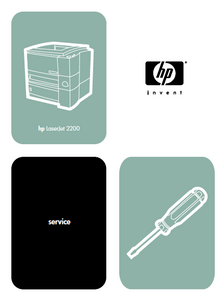 Hewlett Packard LaserJet 2200 Service Manual
