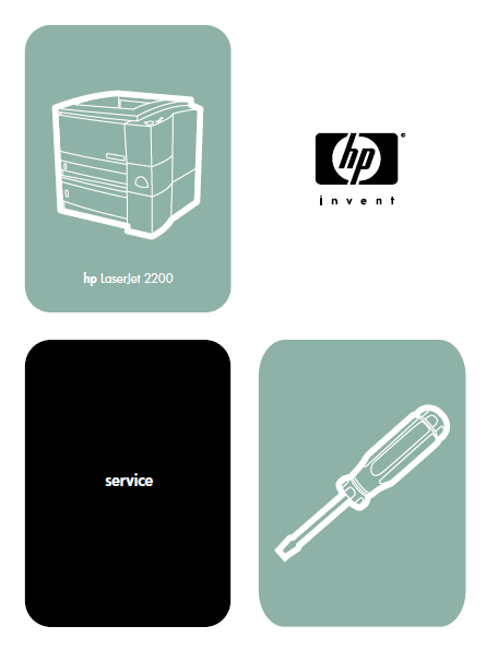 Hewlett Packard LaserJet 2200 Service Manual