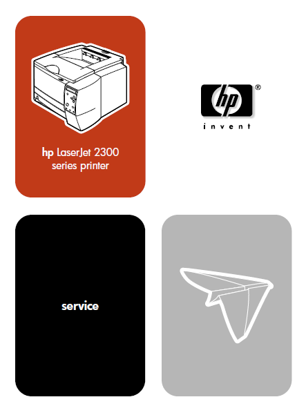 Hewlett Packard LaserJet 2300 series printer Service Manual
