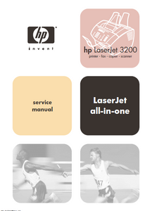 Hewlett Packard LaserJet 3200 All-in-one Service Manual