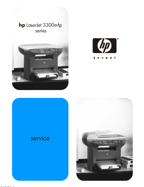 Hewlett Packard LaserJet 3300mfp Service Manual