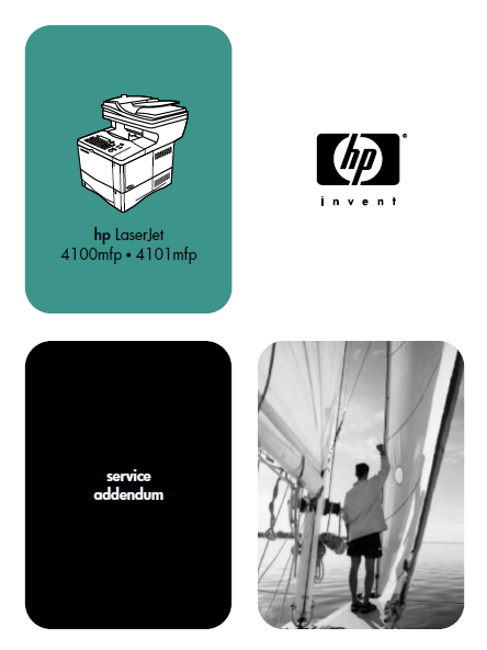 Hewlett Packard LaserJet 4100mfp-4101mfp addendum Service Manual