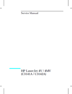 Hewlett Packard LaserJet 4V-4MV Service Manual