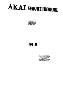 AKAI M-8Service Manual