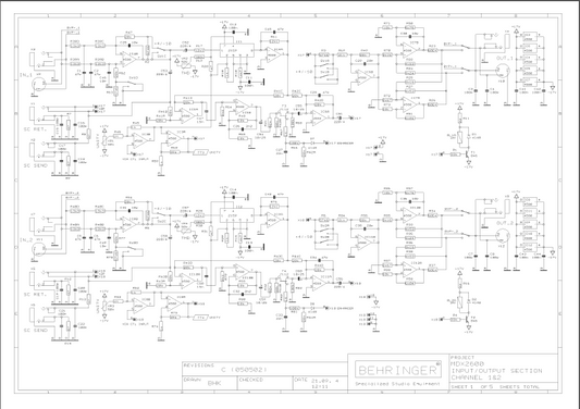 BEHRINGER MDX2600 Schematics