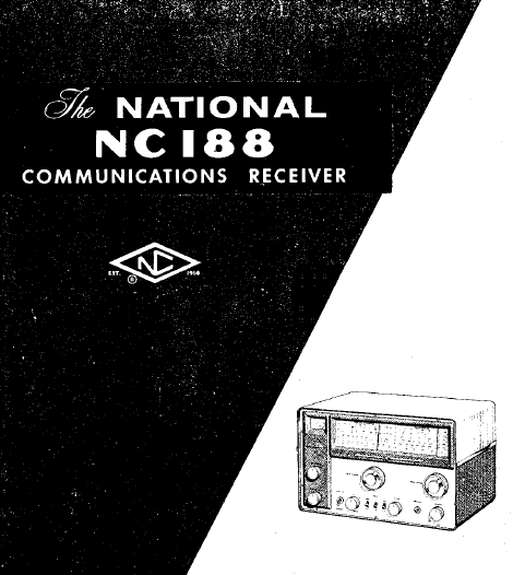 Audio TO Clearcom-NATIONAL_NC-188 Service Manual