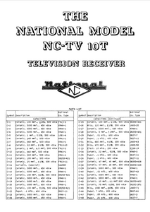 Audio TO Clearcom-NATIONAL_NCTV10 Service Manual