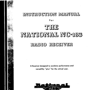 Audio TO Clearcom-NATIONAL_nc183_receiver Service Manual