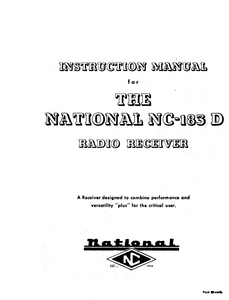 Audio TO Clearcom-NATIONAL_nc183d_receiver_a Service Manual