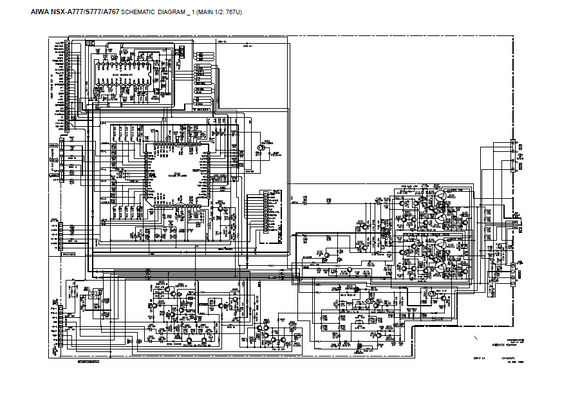 AIWA NSX-A777 Schematics