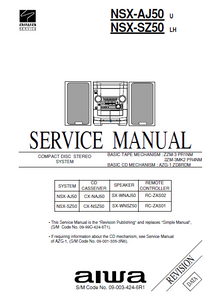 AIWA NSX AJ50U-SZ50LH Revision CD Stereo System Service Manual
