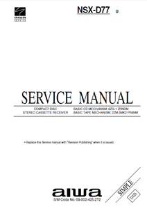 AIWA NSX-D77 Service Manual
