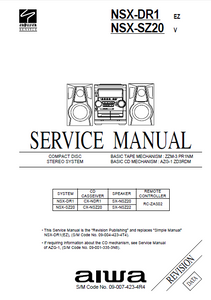 AIWA NSX-DR1 -SZ20 Service Manual