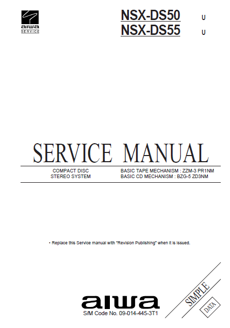 AIWA NSX-DS50_NSX-DS55 Service Manual