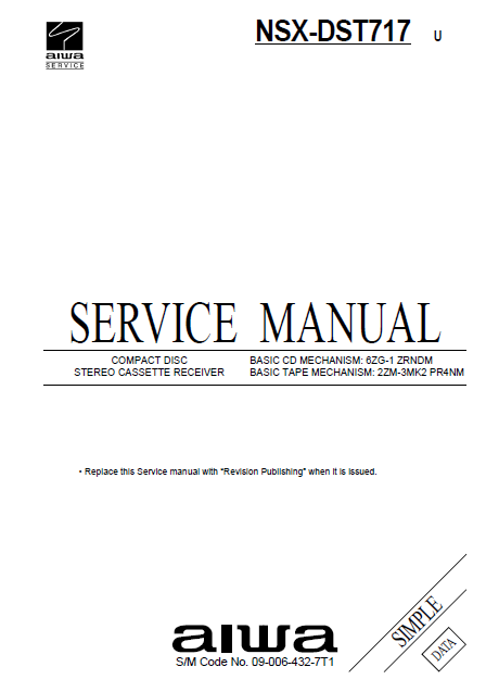 AIWA NSX-DST717 Service Manual