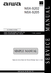AIWA NSX-S202 S205 Service Manual