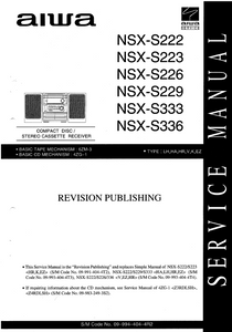 AIWA NSX-S222,223,226,229,333,336 Service Manual