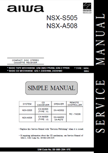 AIWA NSX-S505 A508 Service Manual